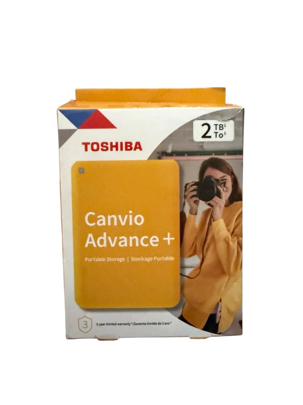 Toshiba Canvio Advance+ Portable External Drive - Yellow